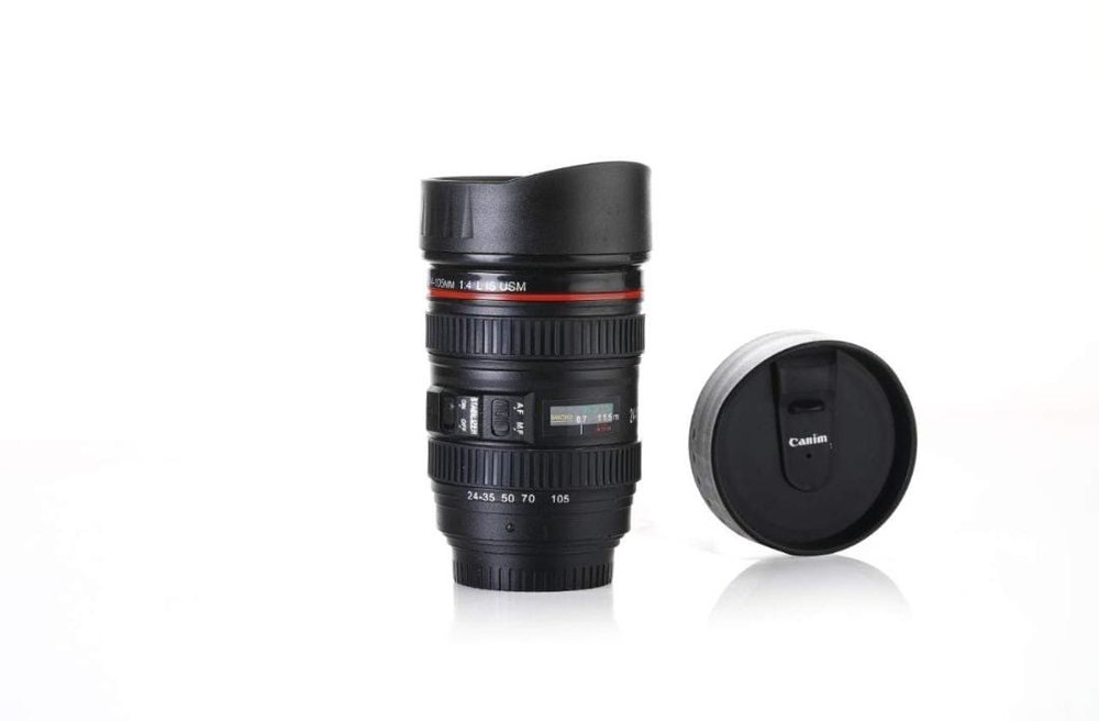 Plastic Round Camera Lens Coffee Mug, Size: 250 ml