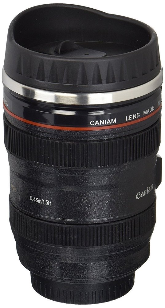 ABS Plastic Round Camera Lens Coffee Mug, Size: 13.3x8.5cm
