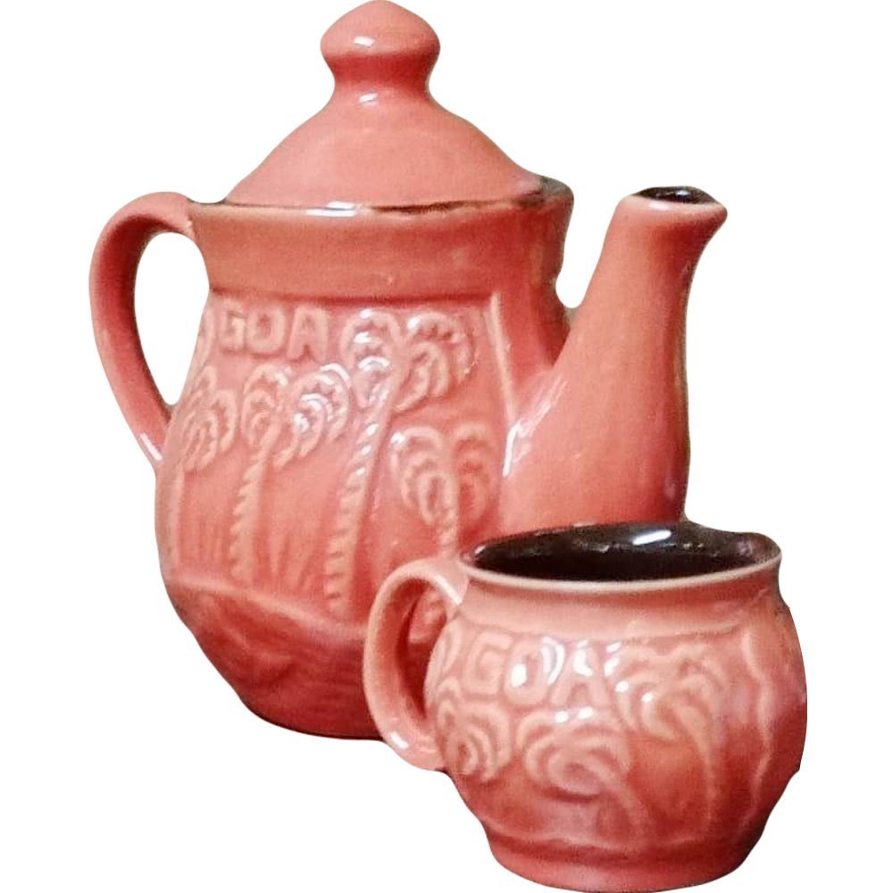 Multicolor Modern Red Ceramic Mug Set, For Home