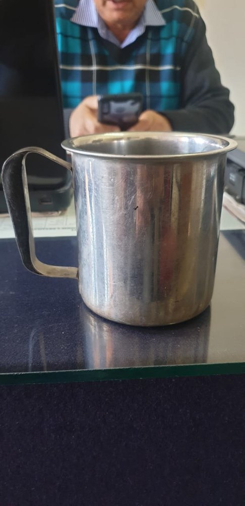 Round Stainless Steel Double Wall Mug, For Home, Size/Dimension: Standard