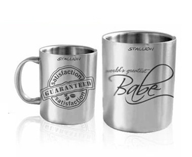 Stallion Silver Double Wall Mug, For Home