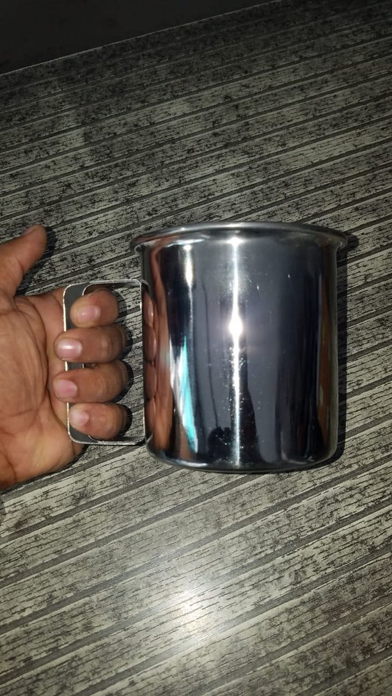 Plain Stainless Steel Double wall army mug 350gm, Capacity: 350ml, Size/Dimension: 1