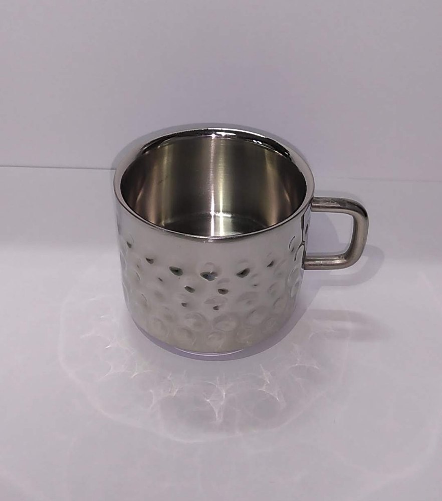 Stainless Steel 125 ml SS Double Wall Mug, For Home