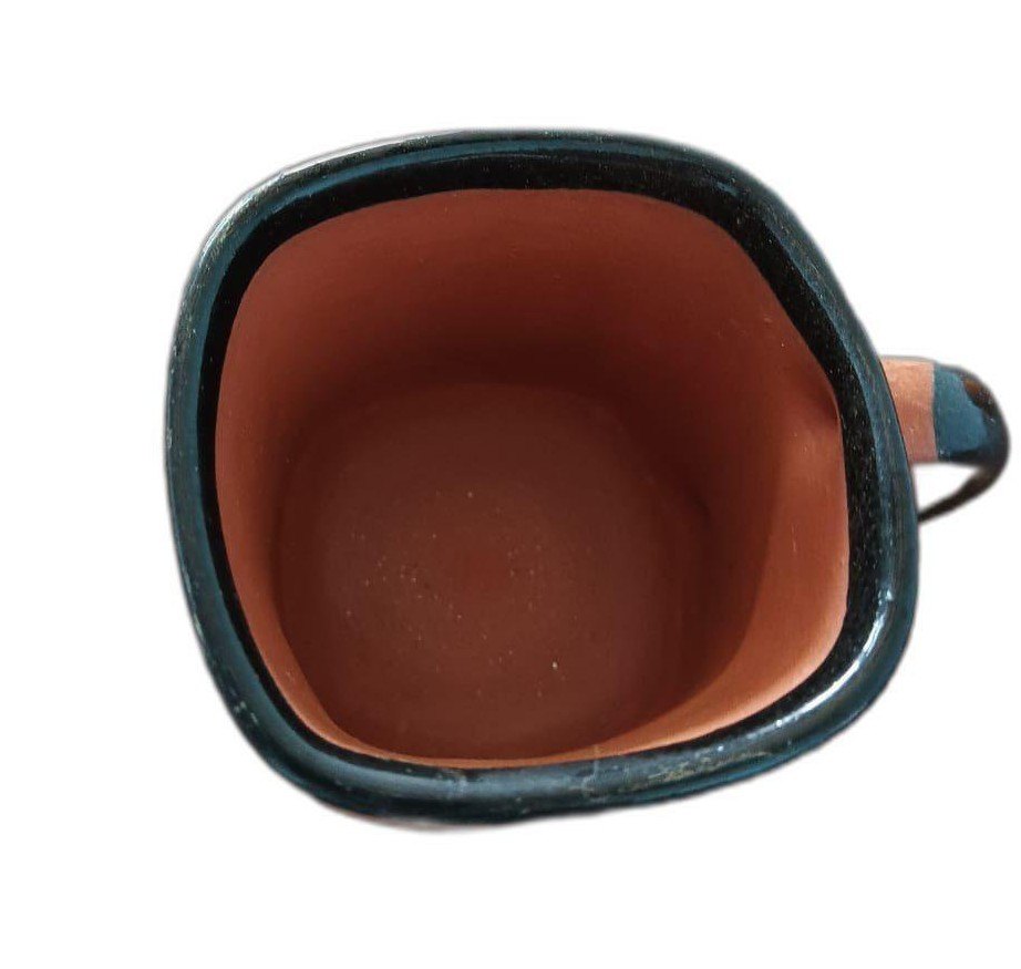 Embossed Terracota clay Reusable Terracotta Cup set, For Home