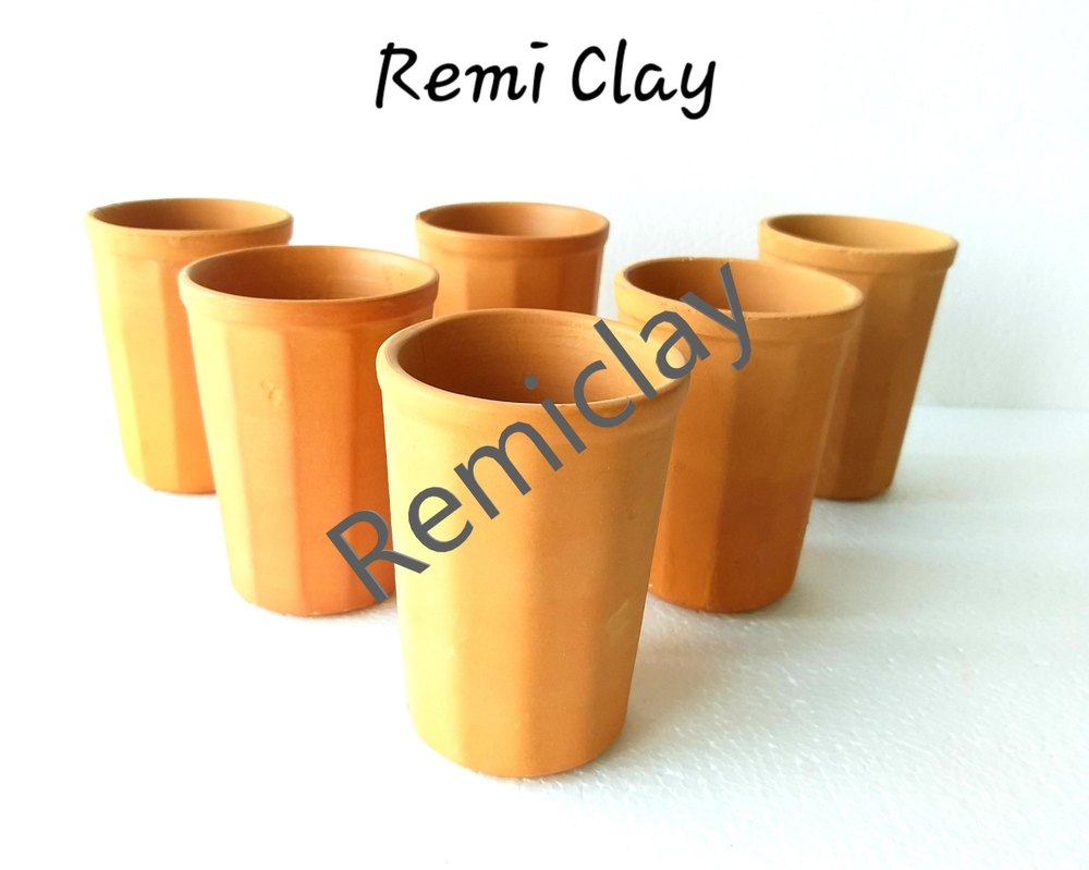 RemiClay Terracotta Brown 250 ML Glass, For Serving
