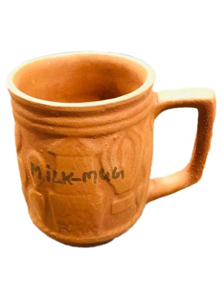 Brown Plain 200 Ml Terracotta Milk Mug