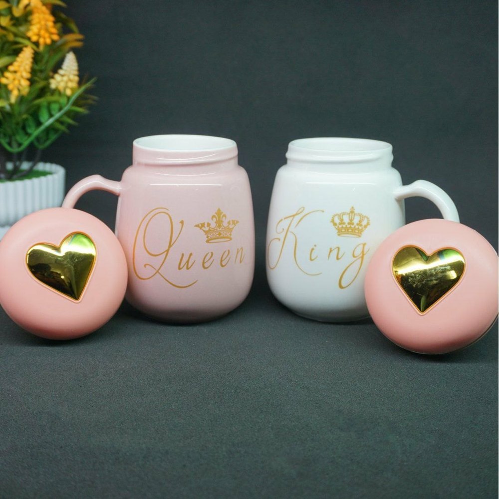 King and Queen Ceramic Mug with Gift Box