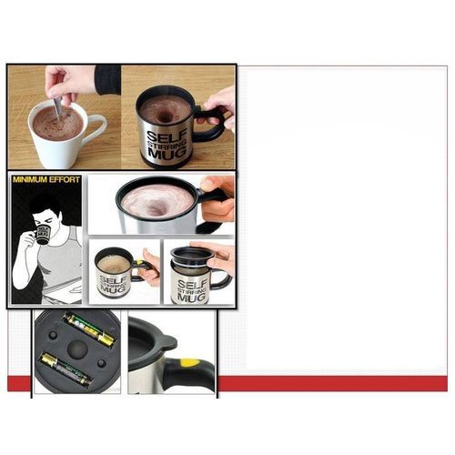 Printed Plastic Self Stirring Mug, Capacity: 360 Ml, for Home
