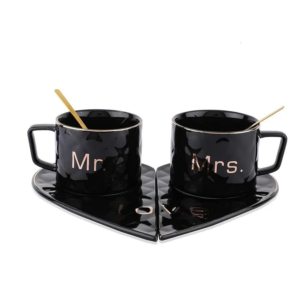 Black Couple Ceramic Mug