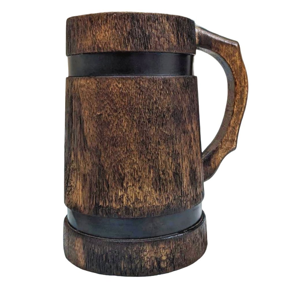 Wooden Beer Mug 600ML inFood Safe PU