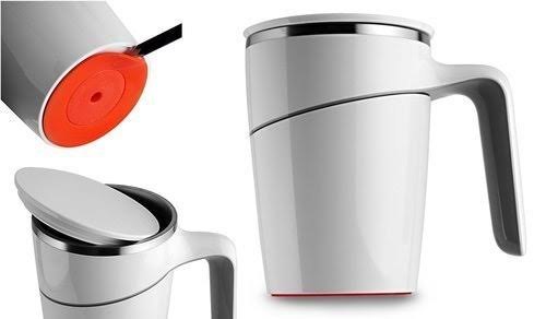 white black Mettalic Suction Mug, Size: 400 ml
