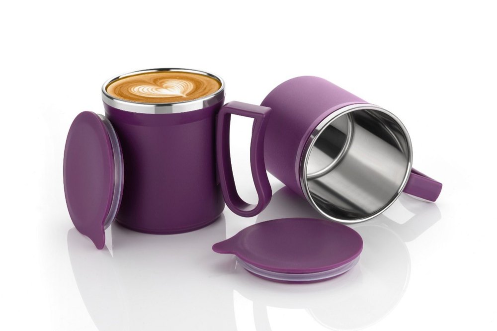 Coffee Mug Plastic Steel Cups for Coffee (300ml/ 10.1 oz) Hot & Cold Beverage Tea & Coffee Mug