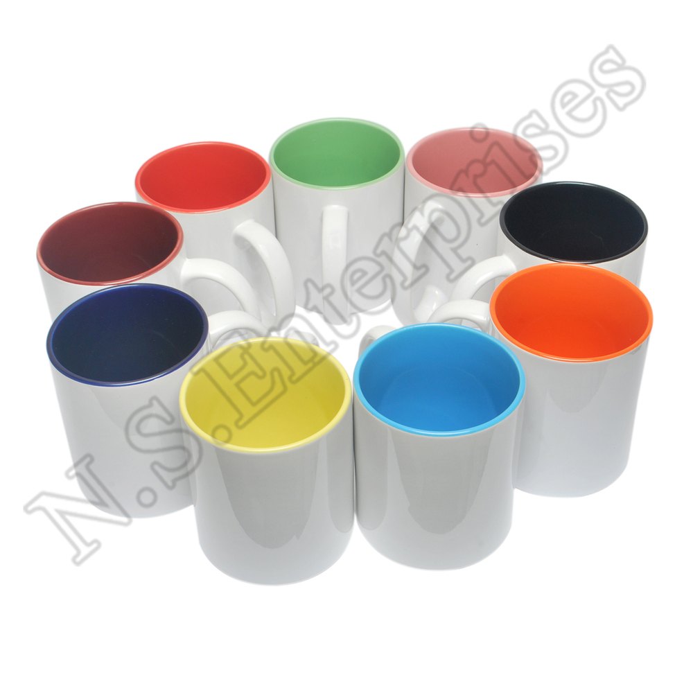 White MG15 11oz Inner Colour 2 Tone Mug