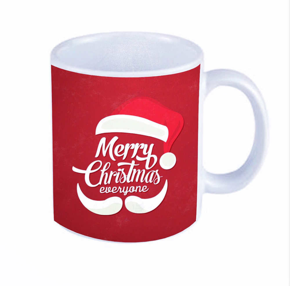 White Merry Christmas printed Coffee Mug for Christmas Gift