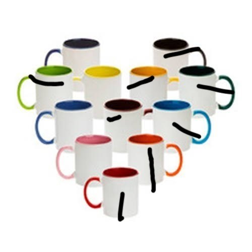 White Round Sublimation Photo Mug, For Gifting, Size/Dimension: 11oz