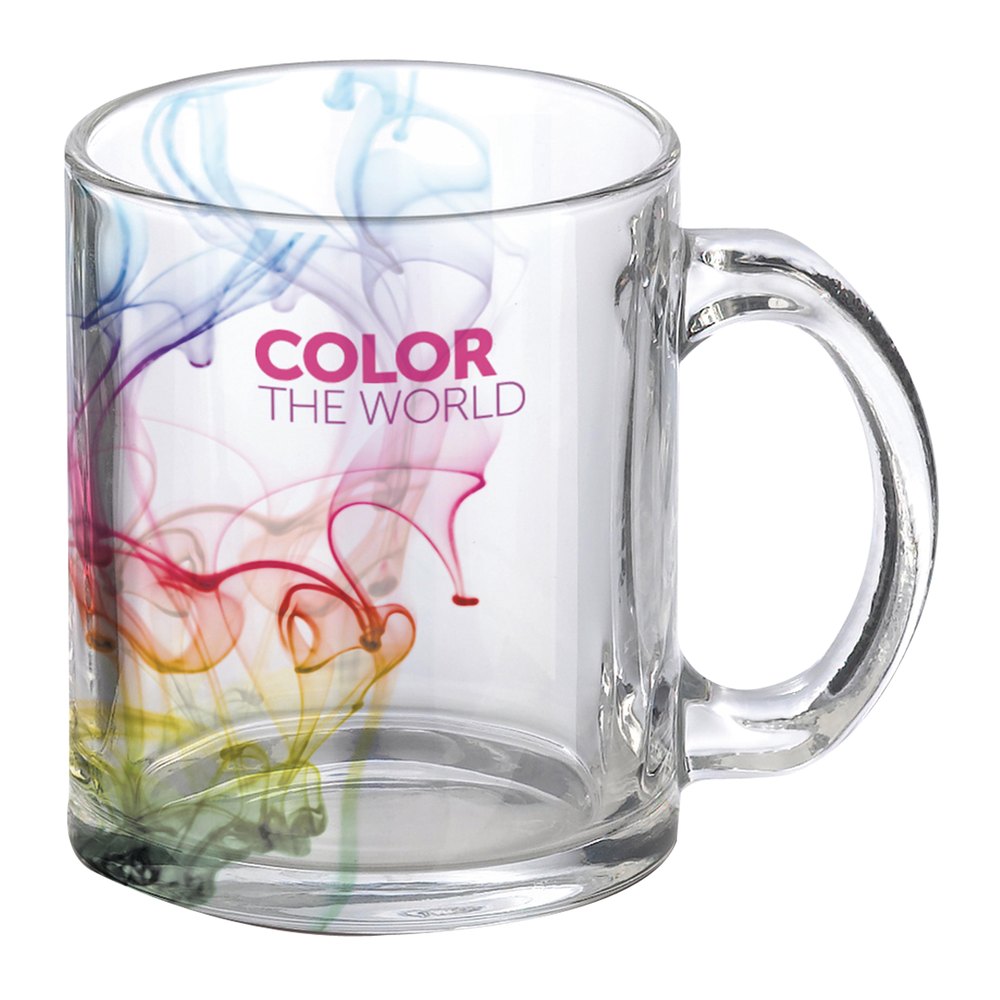 Transparent Round Glass Sublimation Mug