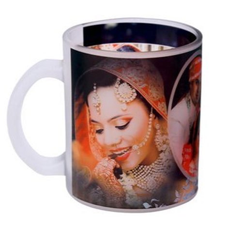 Plain Ceramic Sublimation Transparent Glass Mug, For Tea and Coffee, Capacity: 335 Ml