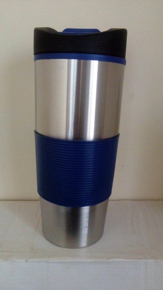 Sipper Mug With Rubber Grip, Shape: Round