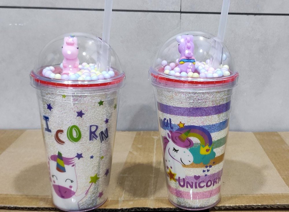 Unicorn Sipper Mug With Straw, Size: 500 ml