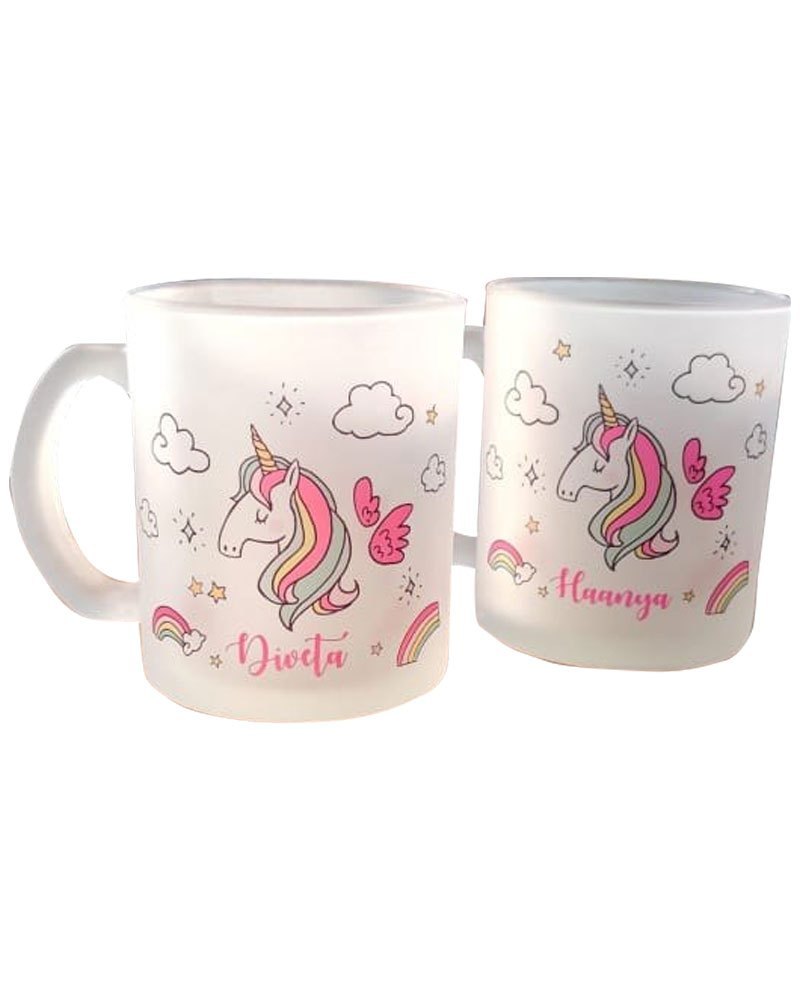 White Printed Promotional Glass Coffee Mug, Size: 250 ml