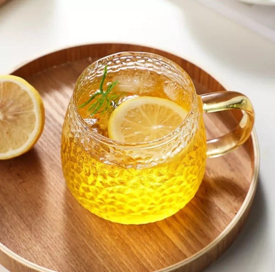 Round Transparent 440ml Borosil Glass Coffee Mug, For Office, Size/Dimension: 4 Inch