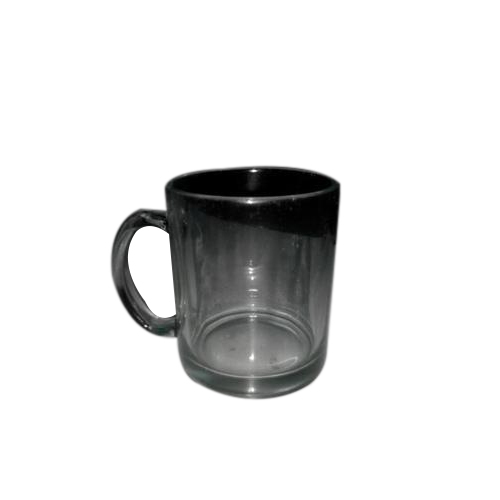 Black Glass Coffee Mug