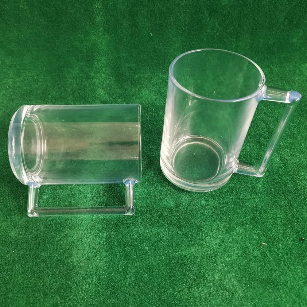 Plain Transparent Glass Coffee Mug, Size/Dimension: 30mm(Diameter), Capacity: 250ml