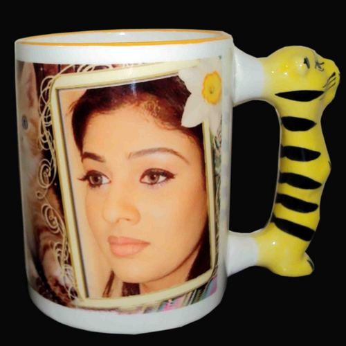 Printed Animal Handle Mug, For Home & Office & Gifting