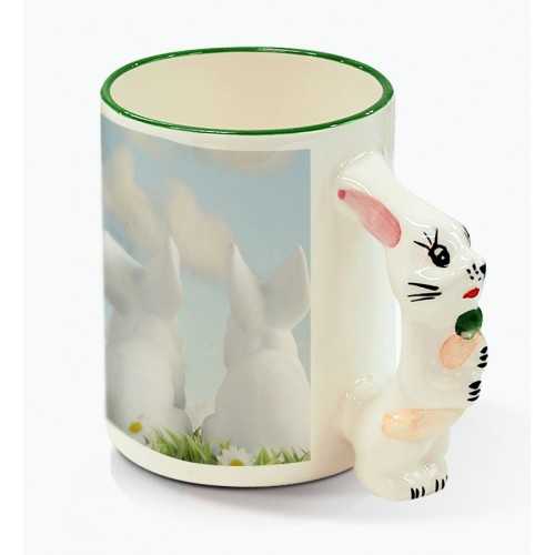 Sublitech Ceramic 11oz Rabbit Animal Mug, for Office