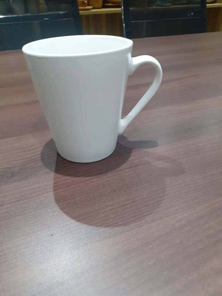 White Plain Sublimation Conical Mug, Capacity: 300 mL