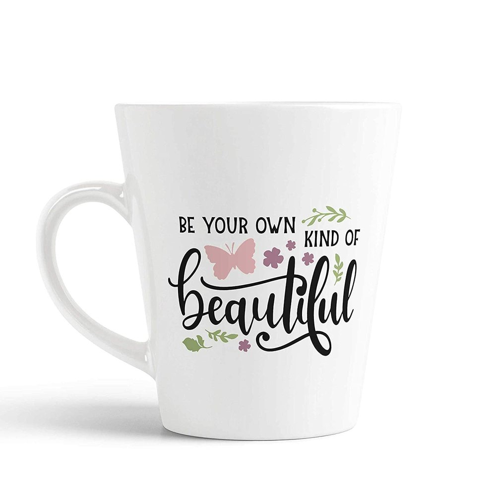 Ceramic Printed Designer Conical Coffee Mug