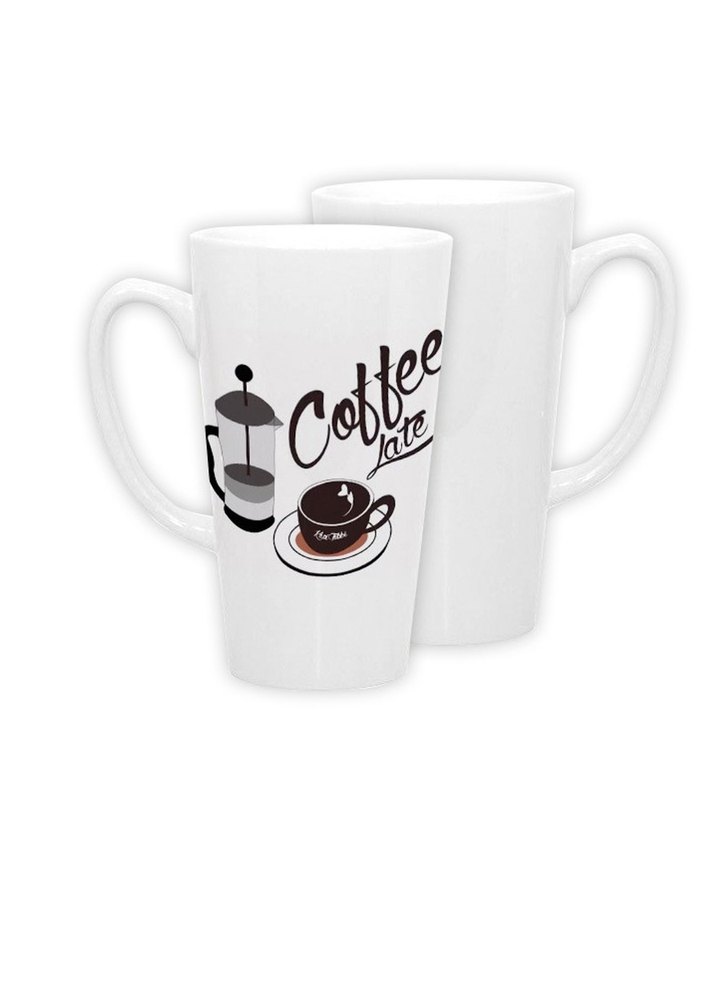 Printed Ceramic Conical Sublimation Mug, For Gifting