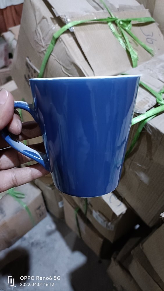 Multicolor Ceramic Conical milk mugs, Capacity: 300