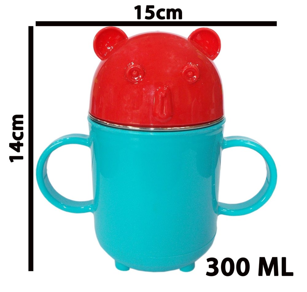 Kotak Sales Ludo Game Cup 300ML for Kids Double WalL Mug Food Grade Two Handles