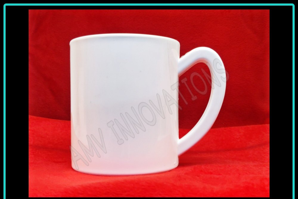 White Plain Sublimation Polymer Mug, Capacity: 300ML, Size/Dimension: 11 OZ
