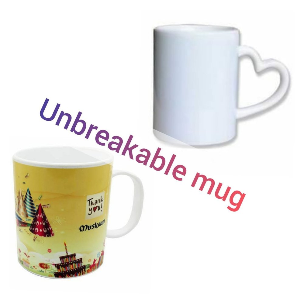 White Plain Unbreakable Polymer Mug, 110z