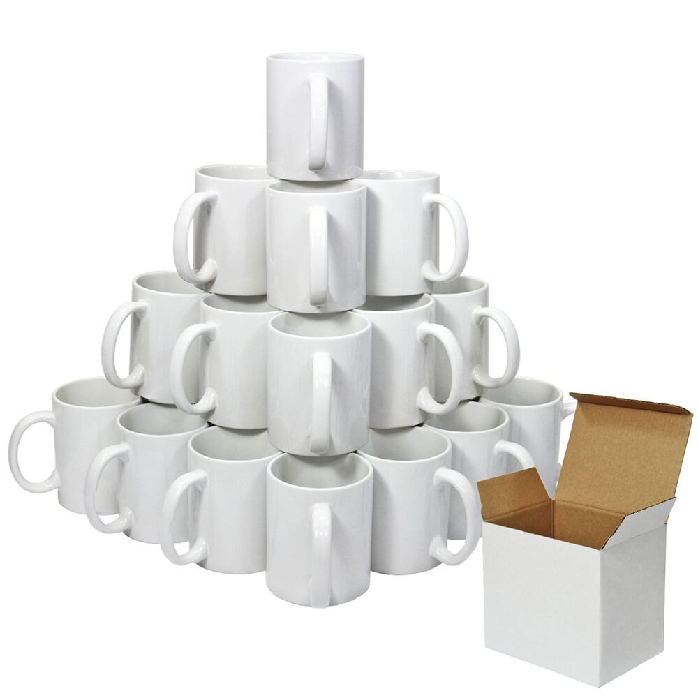 Plain Ceramic White Sublimation Mug, Capacity: 315ml, Size/Dimension: 11oz