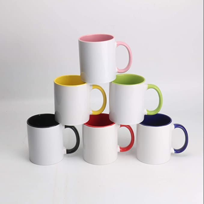Printed Ceramic 400ml Sublimation Coffee Mug, For Gifting