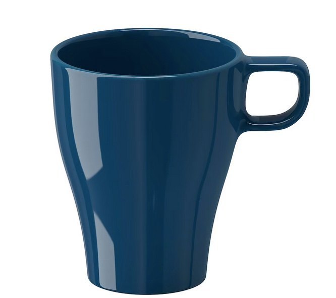 dark turquoise Plain Stoneware Mug 250ml