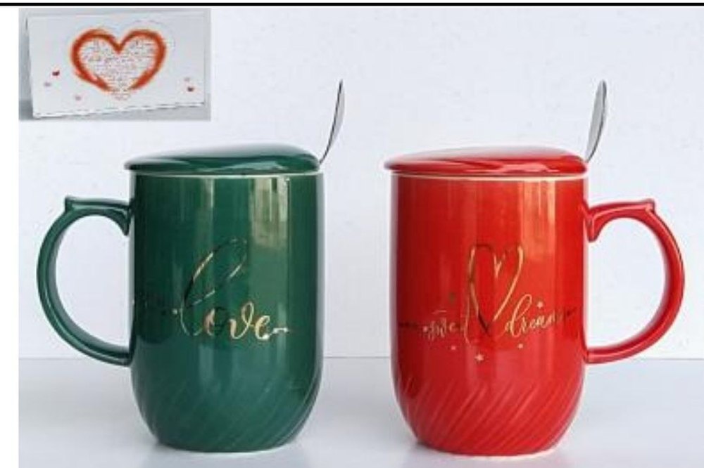 Ceramic COFFEE MUG WITH SPOON, Packaging Type: Box, Capacity: 360