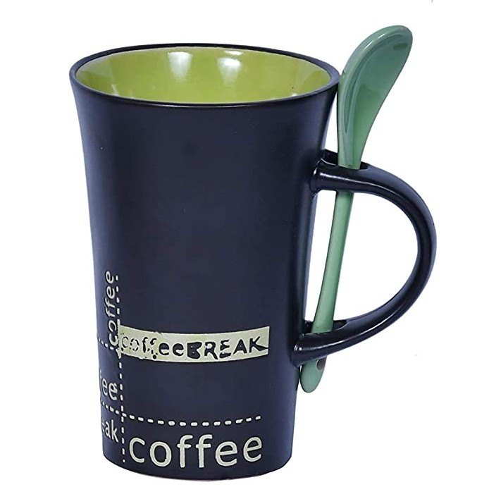 Ceramic Mug With Spoon Available, Packaging Type: Box