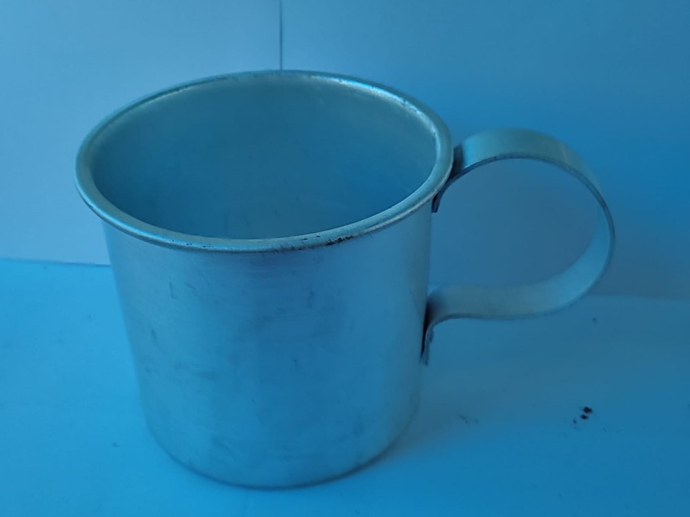 Silver White Aluminium Mug 2 Ltr, For Rubber Plantation