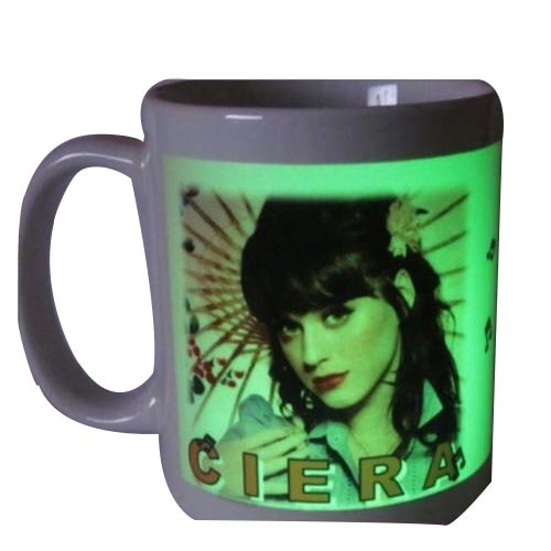 Heart Black Radium Coffee Mug, For Gifting
