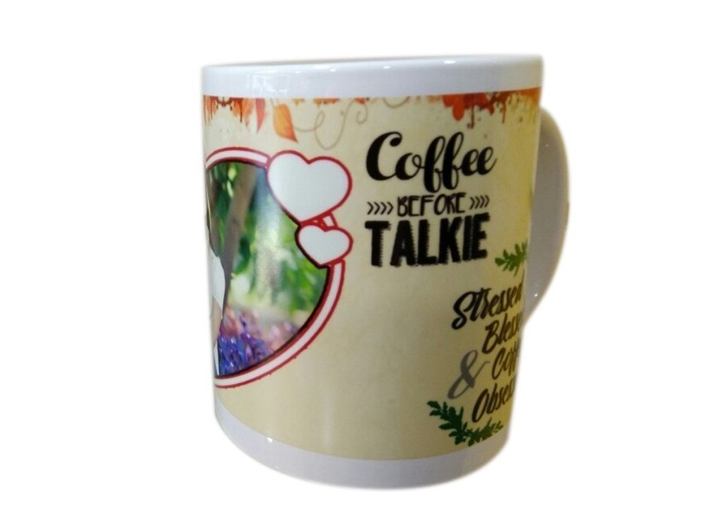 Multicolor Ceramic Radium Printed Mug, For Home
