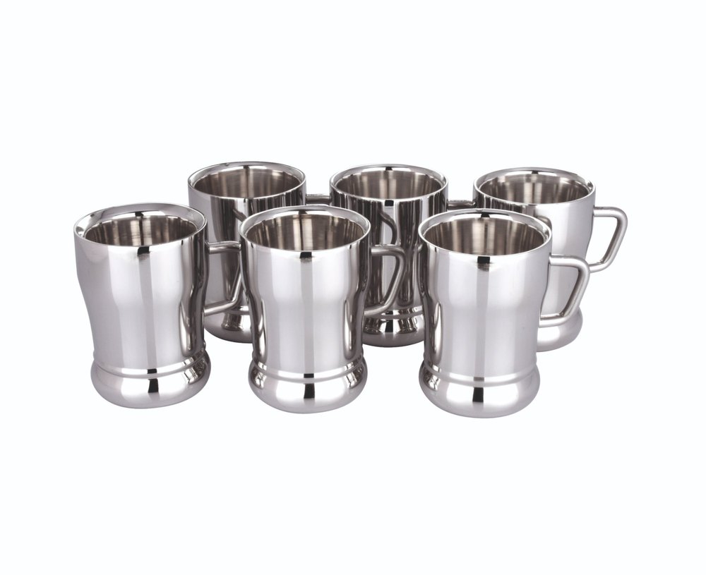 Stainless Steel Double Wall Tea Mug Set