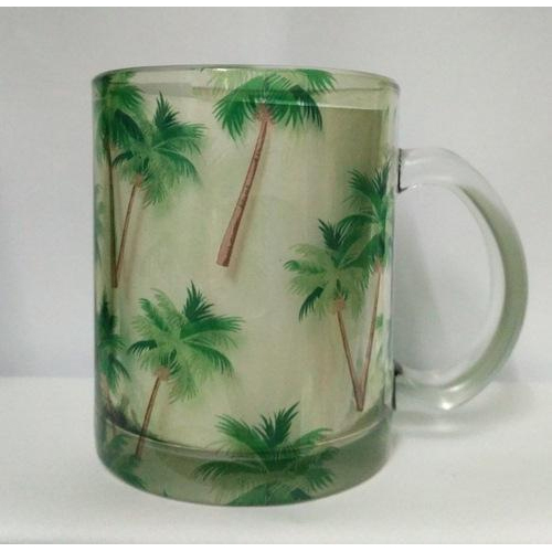 D Jackle Transparent Printed Glass Mugs