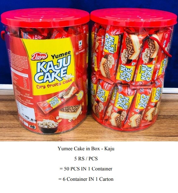Vanilla RECTANGLE Sponge Cake, For POUCH, Packaging Type: Carton Box