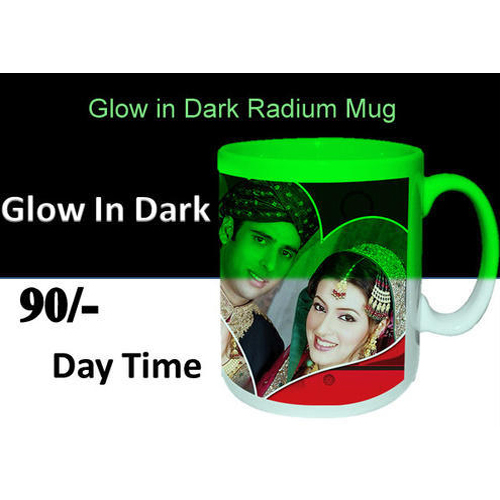 Night Glow Sublimation Ceramic Mug, Size: 330 mL