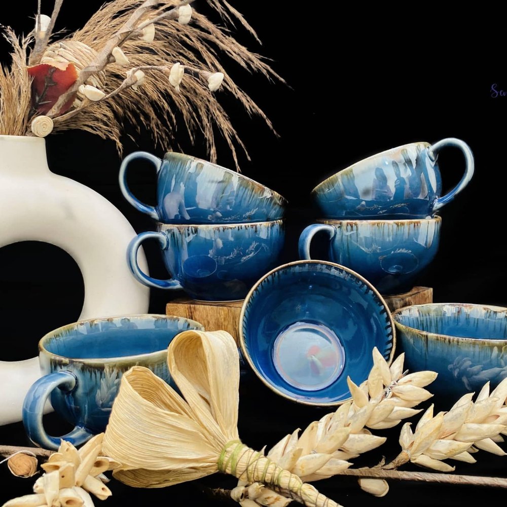 Delicate Texture And One Of A Kind Coffee Soup Mugs