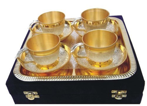 Silver Cup And Saucer Set, For Gift